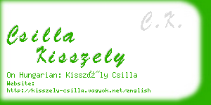 csilla kisszely business card